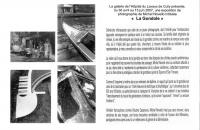 Coupure de presse, exposition sur les gondoles
