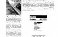 Coupure de presse, exposition sur les gondoles