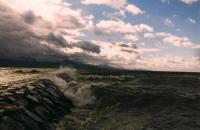 Bord du lac Léman, tempête Lothar